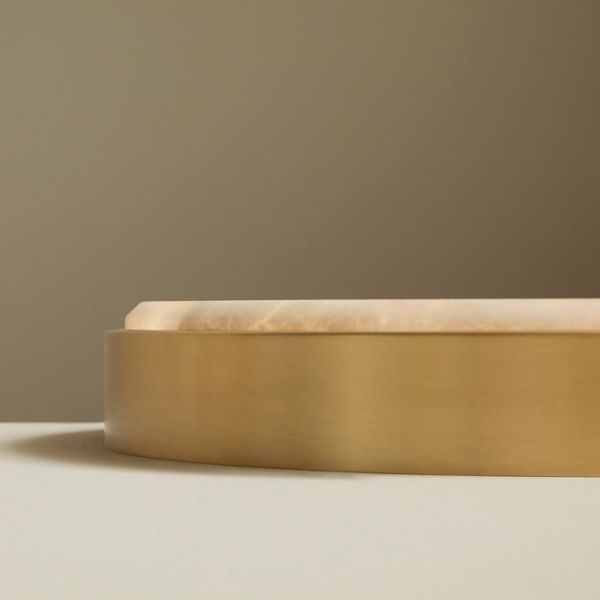 Anvers Ceiling Mounted Light in Satin Brass by CTO | kartar & Seibo 