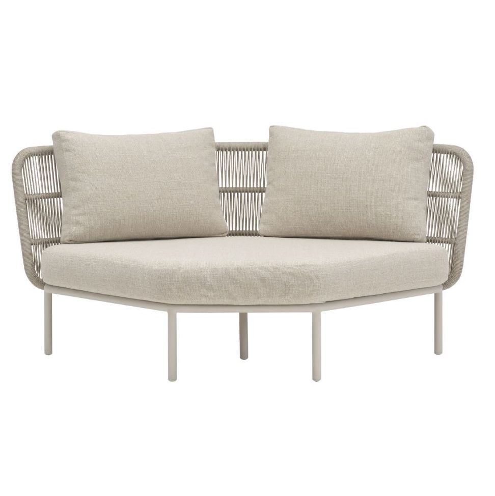 Vincent Sheppard Kodo Modular Sofa Corner with Almond Seat and 2 Back Cushions by Vincent Sheppard| Kartar & Seibo