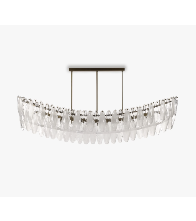 Spectre Curved Oval Chandelier by Bella Figura | Kartar & Seibo