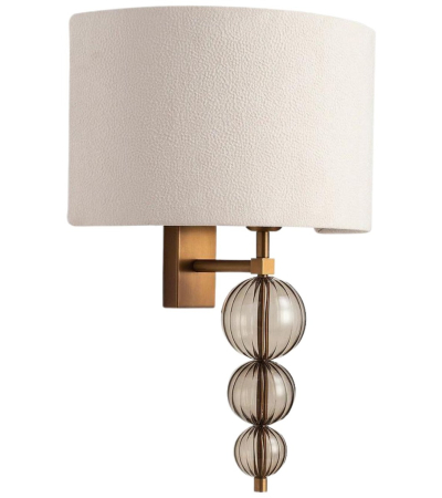 Alette Antique Brass Wall Light by Heathfield & Co | Kartar and Seibo 