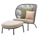 Kodo Footrest with Almond Footrest Cushion - Customisable by Vincent Sheppard | Kartar and Seibo 