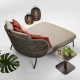 Kodo Daybed with Almond Seat Cushion - Customisable by Vincent Sheppard| Kartar & Seibo