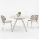Kodo Dining Chair with Almond Seat Cushion - Customisable by Vincent Sheppard | Kartar & Seibo 