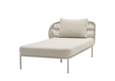 Vincent Sheppard Kodo Modular Sofa Chaise Longue Right with Almond Seat and Back Cushion by Vincent Sheppard| Kartar & Seibo