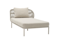 Vincent Sheppard Kodo Modular Sofa Chaise Longue Left with Almond Seat and Back Cushion by Vincent Sheppard| Kartar & Seibo