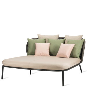Kodo Daybed with Almond Seat Cushion - Customisable by Vincent Sheppard| Kartar & Seibo