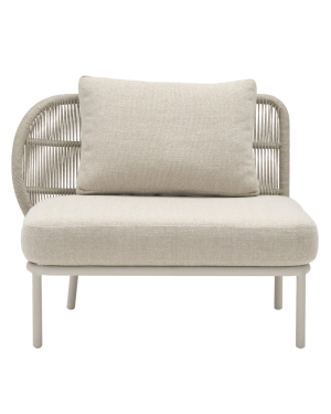 Vincent Sheppard Kodo Modular Sofa 1 Seater Right with Almond Seat and Back Cushion by Vincent Sheppard| Kartar & Seibo