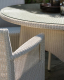 Safi Dining Chair with Seat Cushion in Almond by Vincent Sheppard | Kartar and Seibo 