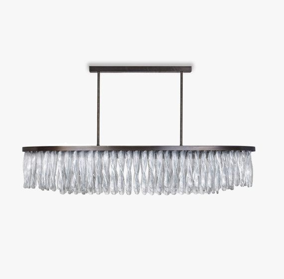 Triple Oval Ribbon Chandelier by Bella Figura | Kartar & Seibo