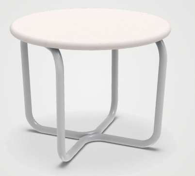 White concrete 2025 outdoor coffee table
