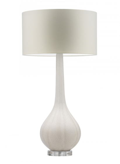 Elenor Ivory Crackle Table Lamp by Heathfield & Co | Kartar and Seibo 