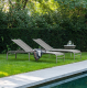 Loop Sunlounger Rope with Almond Seat Cushion by Vincent Sheppard | Kartar and Seibo