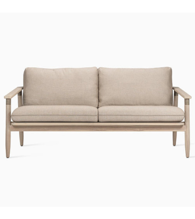 David Lounge Sofa 2 Seater with 2 Seat and 2 Back Almond Cushions by Vincent Sheppard | Kartar and Seibo 