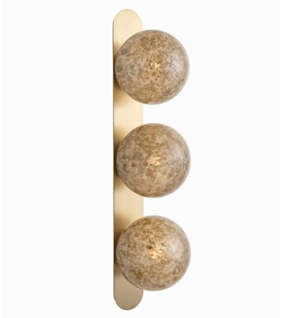 Talia Triple Wall Light by Heathfield & Co | Kartar & Seibo