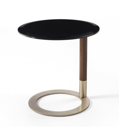 Porada Jok Side Table - Black Glass | Kartar & Seibo