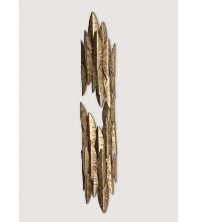 Leaf Wall Light Large in Cosmic Gold by Porta Romana | Kartar & Seibo