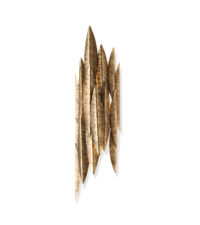 Leaf Wall Light Small (Left Module) in Cosmic Gold by Porta Romana | Kartar and Seibo 