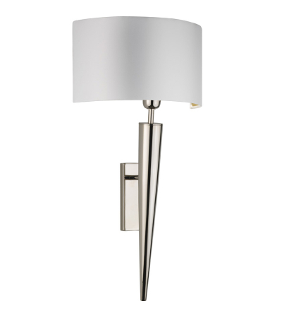 Torchere Nickel Wall Light by heathfield & Co | Kartar and Seibo