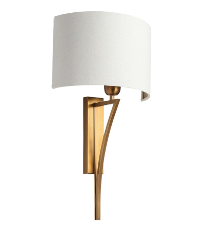 Yves Antique Brass Wall Light by Heathfield & Co | Kartar & Seibo