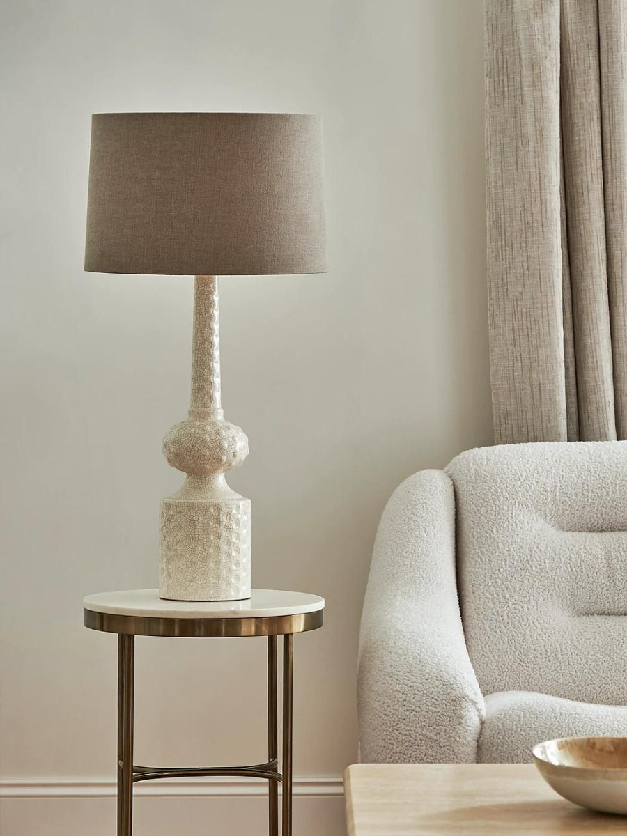 Ivory sales crackle lamp