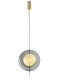 Pendulum Pendant Smoked Glass with Satin Brass by CTO Lighting | Kartar & Seibo