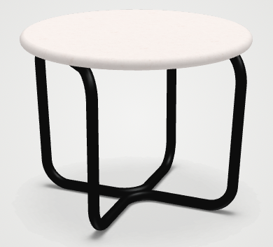 Sling Coffee Table Nero Seppia Black Piano White Concrete