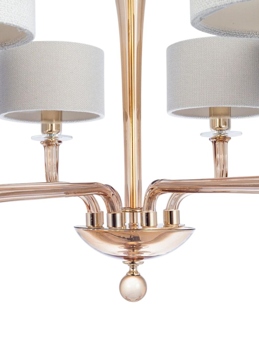Czarina 8 Arm Chandelier in Old Gold by Heathfield | Kartar and Seibo 